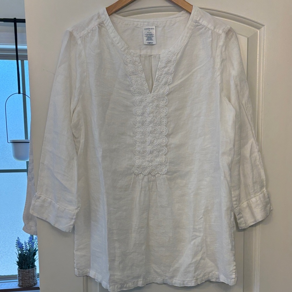 Lands End Linen Top